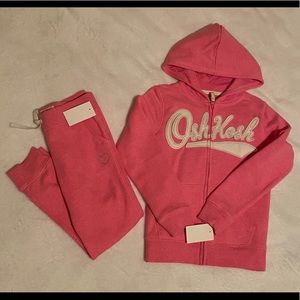 Girls 2 piece jogger set.  Hoodie and pant set.